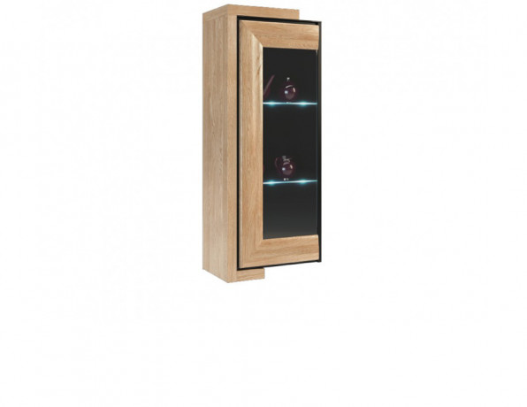 CORINO 1DS Left Wall Glass-Fronted Cabinet MEBIN