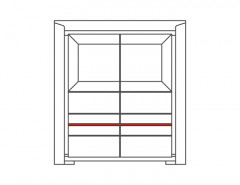 SEMPRE 2DS2D Cabinet with Drink Section MEBIN