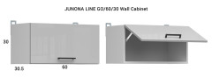 JUNONA LINE 180 BBL Kitchen Set Grey Gloss