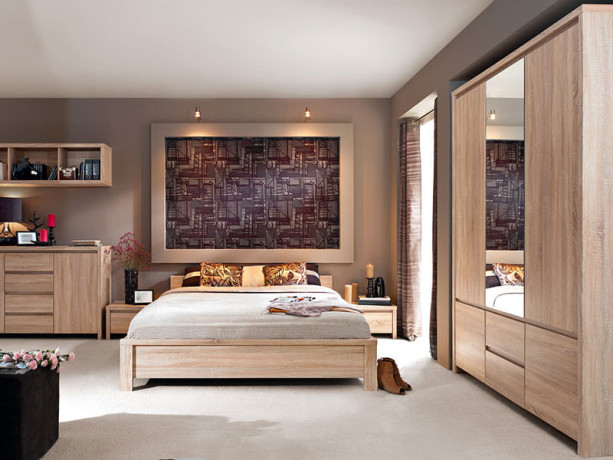 KASPIAN BRW (sonoma) Bedroom Furniture Set