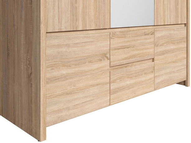 KASPIAN BRW (sonoma) Bedroom Furniture Set