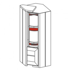 CORINO Corner Rotating Cocktail Cabinet MEBIN