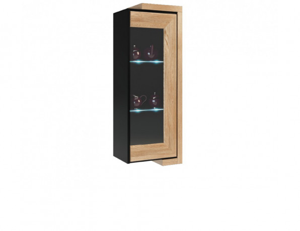 CORINO 1DS Right Wall Glass-Fronted Cabinet MEBIN