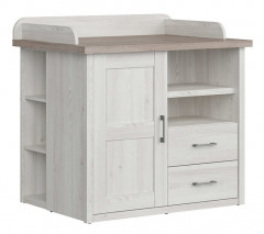 PRKW LUCA BABY BRW Cabinet with Changing Table