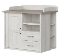 PRKW LUCA BABY BRW Cabinet with Changing Table