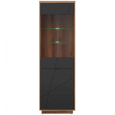 REG1D1W FORN BRW Glass-Fronted Cabinet