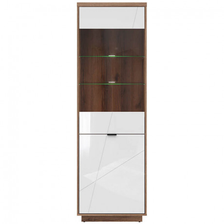 REG1D1W FORN BRW Glass-Fronted Cabinet
