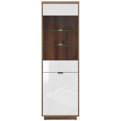 REG1D1W FORN BRW Glass-Fronted Cabinet