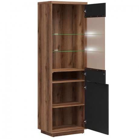 REG1D1W FORN BRW Glass-Fronted Cabinet