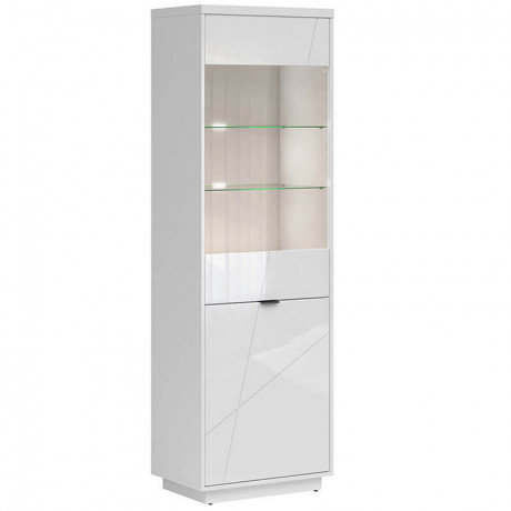 REG1D1W FORN BRW Glass-Fronted Cabinet