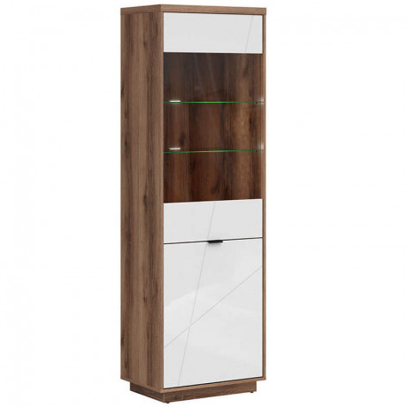 REG1D1W FORN BRW Glass-Fronted Cabinet