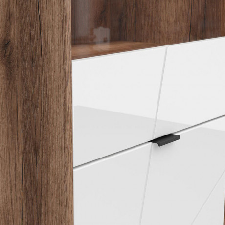 REG1D1W FORN BRW Glass-Fronted Cabinet