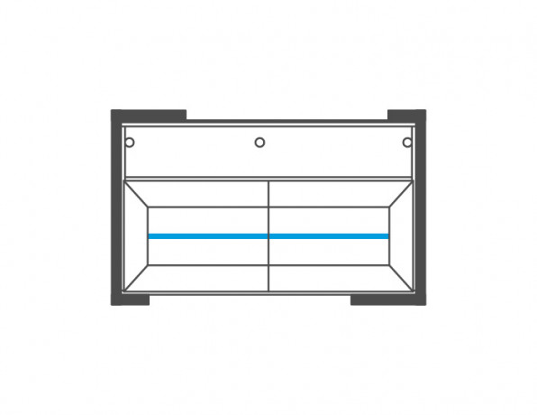 CORINO 2DS High Wall Glass-Fronted Cabinet MEBIN