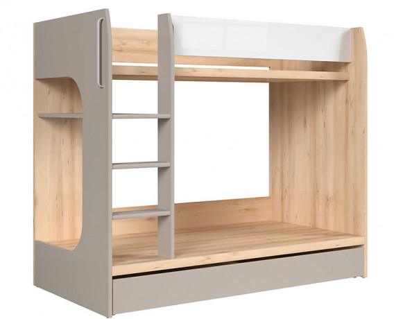 LOZ1S/90P NAMEK BRW Bunk Bed with Storage