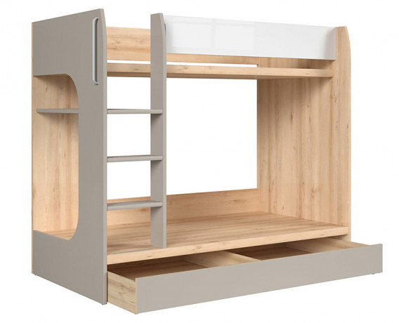 LOZ1S/90P NAMEK BRW Bunk Bed with Storage