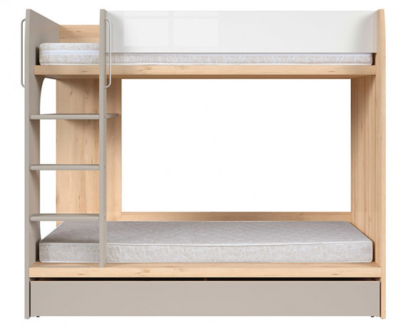 LOZ1S/90P NAMEK BRW Bunk Bed with Storage