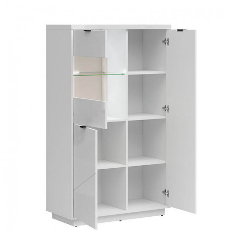 REG2D1W FORN BRW Glass-Fronted Cabinet