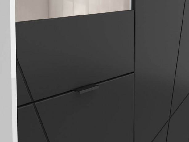 REG2D1W FORN BRW Glass-Fronted Cabinet