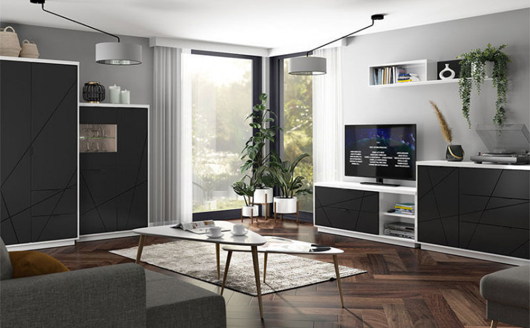 REG2D1W FORN BRW Glass-Fronted Cabinet