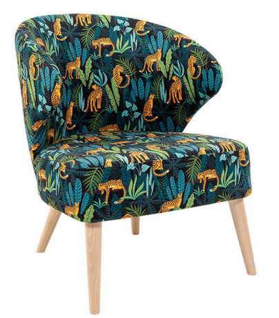 GARITA ES BRW Armchair Print Jungle