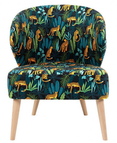 GARITA ES BRW Armchair Print Jungle