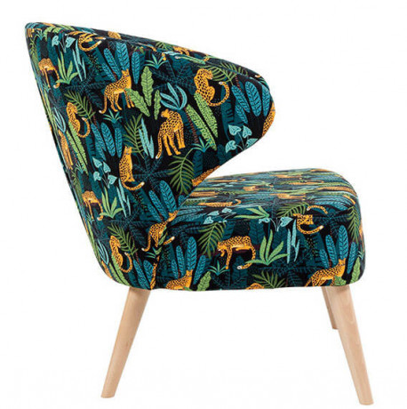 GARITA ES BRW Armchair Print Jungle