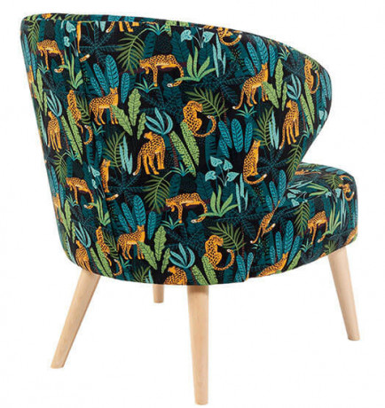 GARITA ES BRW Armchair Print Jungle