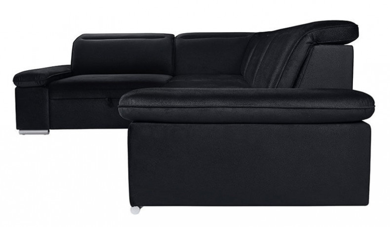 DARBY 2F BRW Corner Sofa Bed Black
