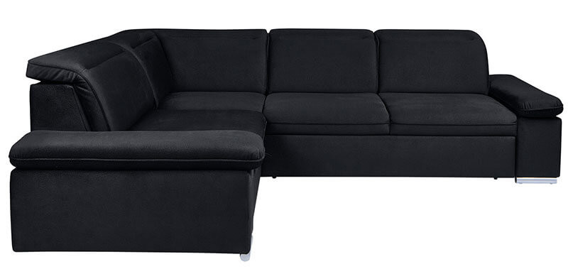 DARBY 2F BRW Corner Sofa Bed Black