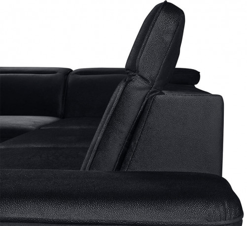 DARBY 2F BRW Corner Sofa Bed Black