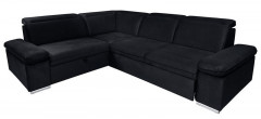 DARBY 2F BRW Corner Sofa Bed Black