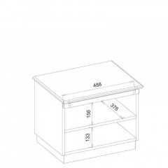 BARI MEBIN Bedside Table Left