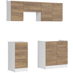 JUNONA LINE 180 BBL Kitchen Set Sibiu Gold Larch