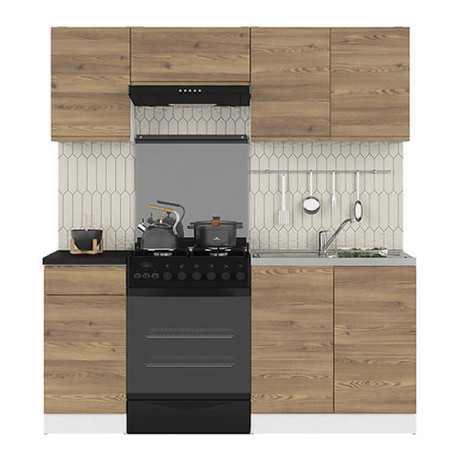 JUNONA LINE 180 BBL Kitchen Set Sibiu Gold Larch