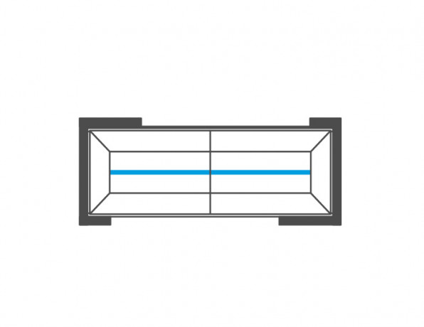CORINO 2DS Wall Glass-Fronted Cabinet MEBIN